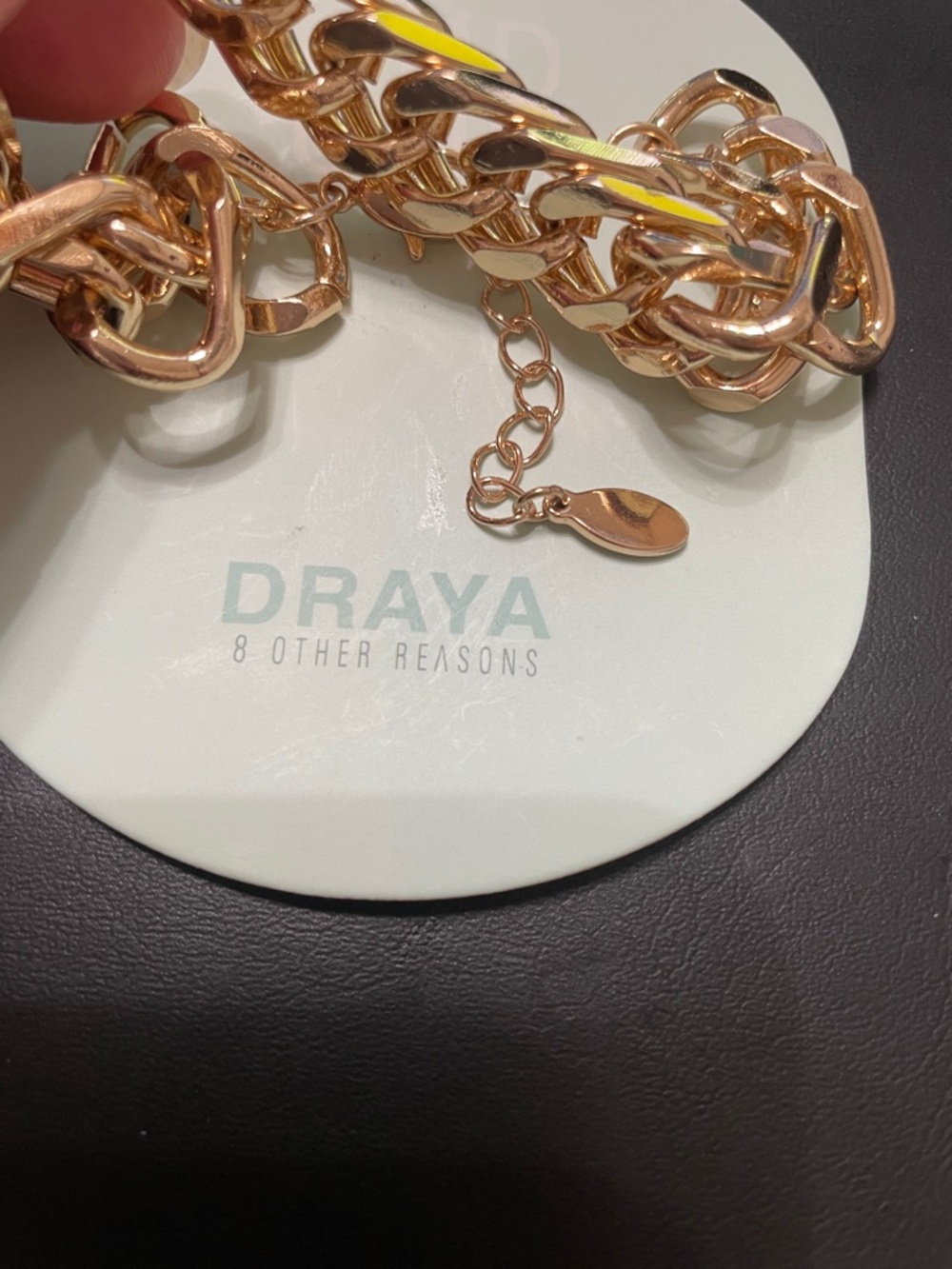 8 Other Reasons x Draya Michele Collab NWT Gold Chunky Chain Bracelet - Picture 2 of 6
